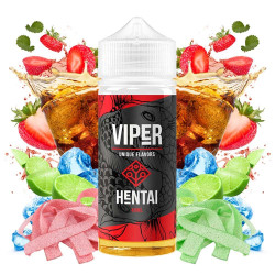 Bombo Viper - Hentai - Kóla, Eper, Lime és Gumicukor ízű Longfill Aroma - 40/120 ml