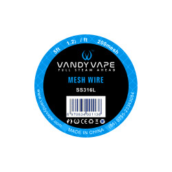 Vandy Vape 200mesh 20 mm Mesh SS316L Ellenálláshuzal - 1,5 m
