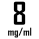 8 mg/ml