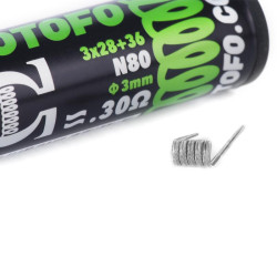 Wotofo - Alien Ni80 (28GA x 3 + 36GA) Coil 0.3 Ohm  - 10 db